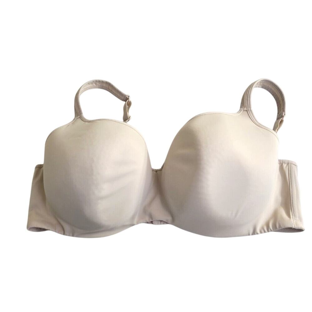 Cacique‎ Balconette Bra Beige Lightly Lined Full Coverage Underwire Size 44DDD